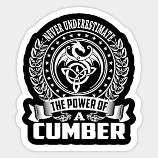 CUMBER Sticker